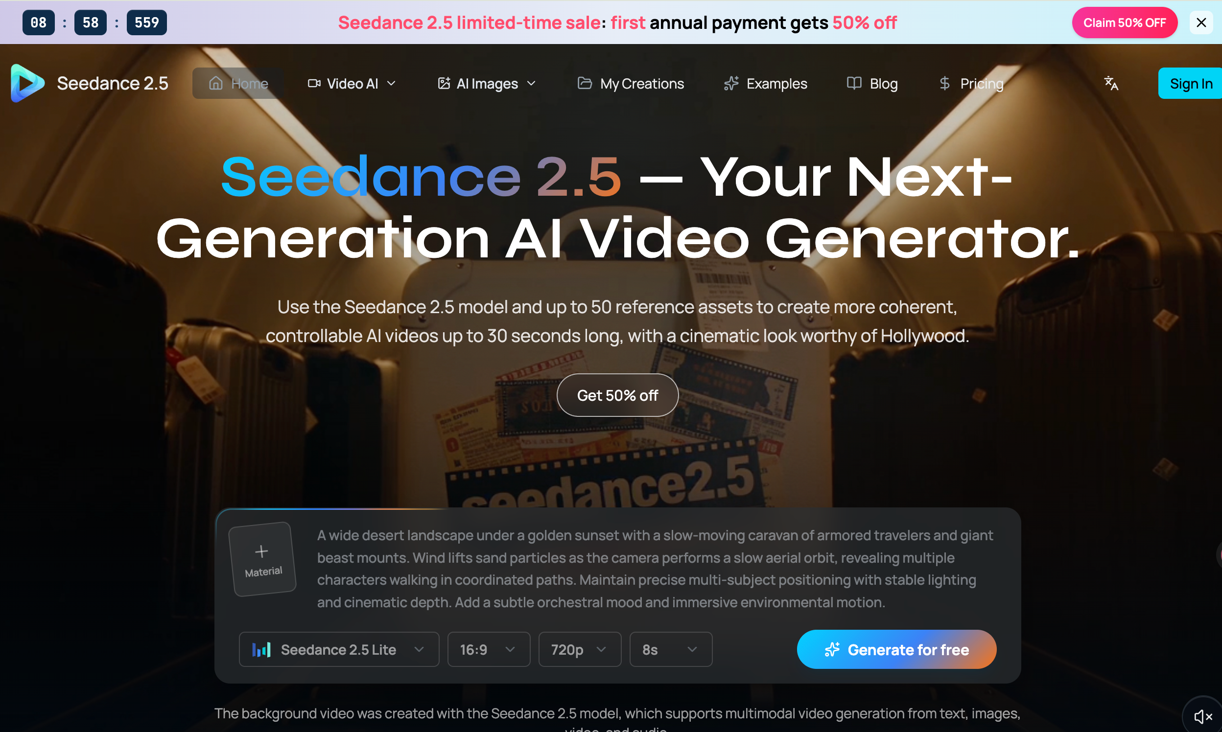 Try Seedance 2.5 for Free – AI Video Generator